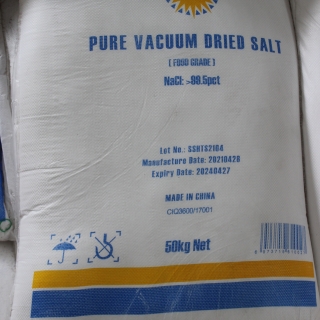 Muối Tinh Khiết TQ, hàm lượng  Nacl 99.5% , độ ẩm 0.15% max
